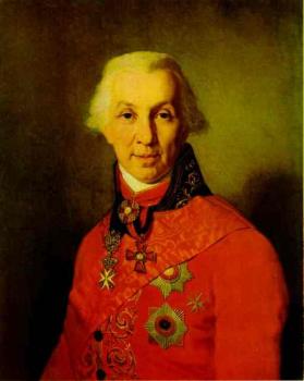 弗拉基米爾 波羅維科夫斯基 Portrait of G. R. Derzhavin